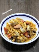 我が家の定番パスタ「キノコの和風パスタ」