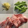 生姜香る♪【豚肉と海老とスナップエンドウの中華風塩炒め】の下準備