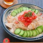 ツルっと♪きぬ豆腐の冷や汁そうめん