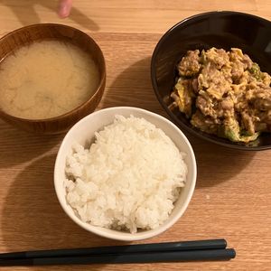 こおりたんの作ってみた!投稿(ワンパン10分【豚こまと卵の濃厚旨だれ】)