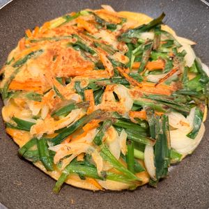 綾鷹ルイの作ってみた!投稿(『ニラたっぷり！野菜チヂミ』簡単☆カリッと美味！子供も喜ぶ♡)