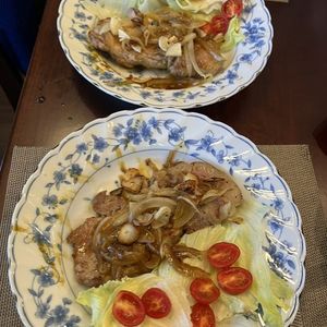 Hikeyの作ってみた!投稿(【スタミナたっぷり♪】豚ロース肉の甘辛スパイシートンテキ)