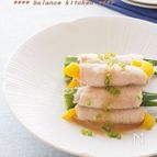 レンジでもしっとり！野菜のきつね肉巻き　絶品ゴマソース