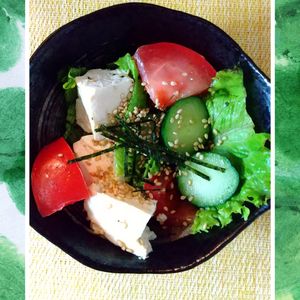 チョロリスの作ってみた!投稿(【豆腐とレタスのチョレギサラダ】簡単ボリュームサラダ♪)