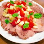 ローストポーク★桃とトマトのソース