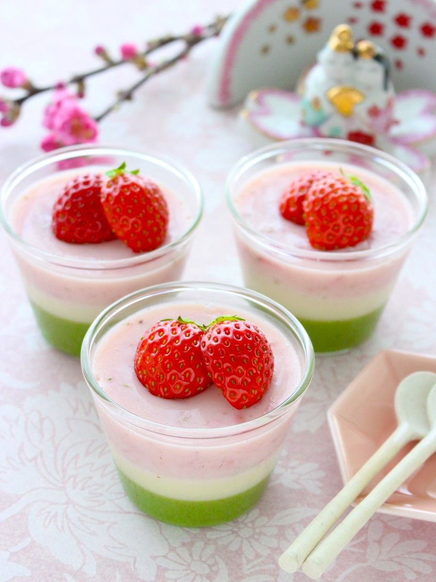 簡単おやつ】菱餅風!甘酒と豆乳の3色ゼリー | レシピサイトNadia 簡単おやつ】菱餅風!甘酒と豆乳の3色ゼリー | レシピサイトNadia
