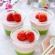 【簡単おやつ】菱餅風！甘酒と豆乳の3色ゼリー