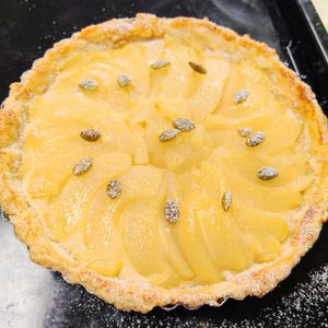 もんぶらん°・*:.。.☆の作ってみた!投稿(母の日に！型なしフルーツタルト)