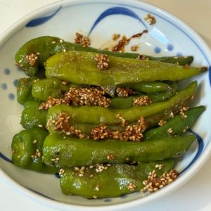 とーるじーじの作ってみた!投稿(ししとうの味噌炒め【作り置き】)