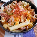 【煮込み10分】甘辛やみつき！豚とキャベツのトッポギ煮