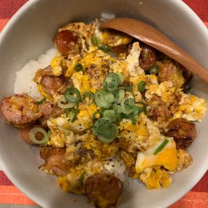 ぐ〜たら子の作ってみた!投稿(【食べ盛りが大歓喜！ういたま3分丼】簡単/時短)