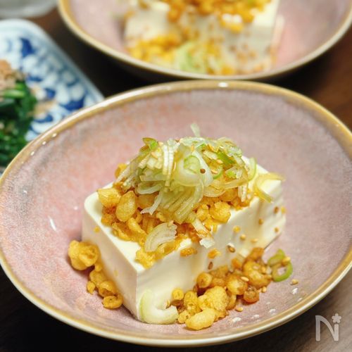 【たぬき温やっこ】レンジで簡単すぐ!お酒にも合う♪