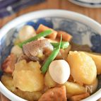 じゃがいもとうずらの卵のおでん風煮物【作り置き】