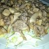 たぬきパパの作ってみた!投稿(【豚こまときのこのオイマヨポン炒め】コクうま！ご飯がすすむ！)