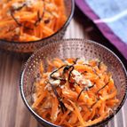 【冷凍作り置き】レンチン！にんじんとツナの塩昆布ナムル