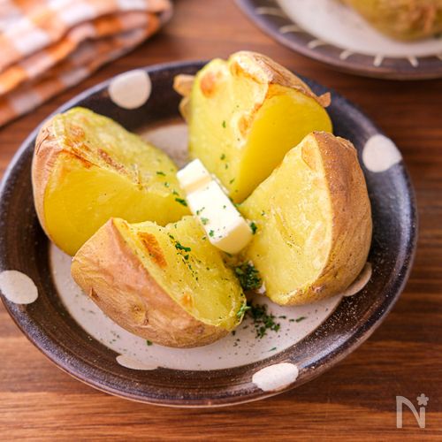 【ほくほくじゃがバター】レンチン&トースターで簡単!