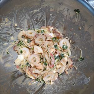 KUMIKOの作ってみた!投稿(かいわれ大根のわさびマヨ和え)