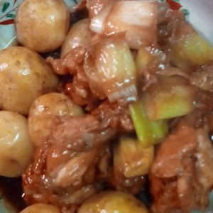 鶏皮坊主の作ってみた!投稿(新じゃがと手羽元のさっぱり煮（圧力鍋）)