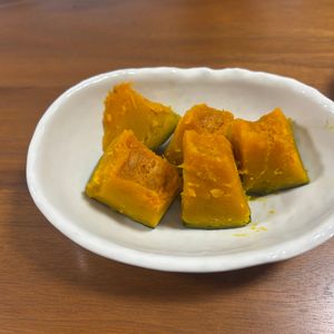 こむぎの作ってみた!投稿(味付けは塩だけ♪甘い塩カボチャの作り方)
