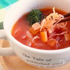 冷凍しらたきのトマトスープパスタ