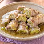 【とろなす肉巻きのねぎだし蒸し】暑い季節にレンチンで！