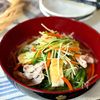 10分で簡単!水菜とにんじんと油揚げのサッと煮