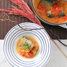 サバとトマトの白みそ煮