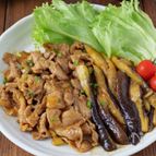 【材料2つで超速攻】豚こま肉とトロトロ茄子の韓国風うま辛炒め