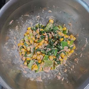 KUMIKOの作ってみた!投稿(こんな食べ方あったんだ！【チンゲン菜のツナマヨサラダ】)