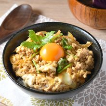 ズボラどんぶり飯【鶏そぼろの親子丼】
