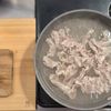 豚しゃぶとキャベツの特製ごまだれそうめんの工程1