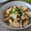 うどんスープで和の味きまる!罪悪感なしの鶏むね&きのこ炒め