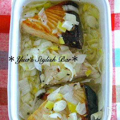 作り置きやお弁当に♪ご飯がすすむ♪『ブリのネギ塩レモン』