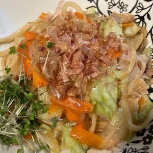 すみれの作ってみた!投稿(だし醤油焼きうどん)