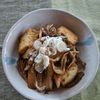 からこの作ってみた!投稿(厚揚げと舞茸の焦がしバター醤油『柚子胡椒で差がつく一品』)