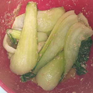 milkの作ってみた!投稿(【チンゲン菜ナムル】レンジで簡単！副菜におすすめ◎)