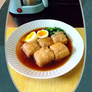チョロリスの作ってみた!投稿(【角煮風豚巻き豆腐】ご飯3杯はいける！煮込み5分♪)