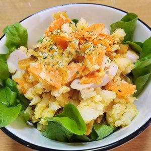 ナムディの作ってみた!投稿(福神漬けがアクセント！『カレーなポテサラ』)