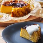 【かぼちゃのバスクチーズケーキ】混ぜて焼くだけ！