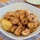 ほったらかしで完成！鶏肉と根菜の甘辛焼き