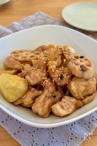 ほったらかしで完成！鶏肉と根菜の甘辛焼き