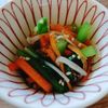 あゆりの作ってみた!投稿(焼肉屋さん風《小松菜とえのきと人参♡旨塩ナムル》)