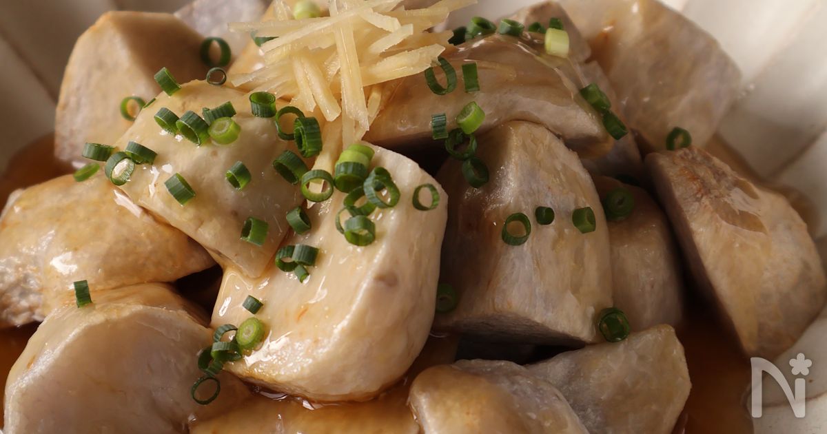 里芋の揚げ出し 生姜あん
