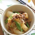 長芋の味噌そぼろ煮