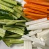 家族大絶賛レシピ♪無限に食べれちゃう♪3色レモンなます♪の工程1