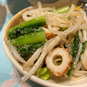 すみれの作ってみた!投稿(もやしと小松菜とちぎりハム《ごま味噌サラダ》)
