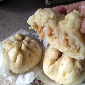 Karenの作ってみた!投稿(ホットケーキミックスとフライパンで肉まん！)