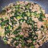 ちちちの作ってみた!投稿(【小松菜の甘辛そぼろ丼】さっと食べたい♪簡単お昼ご飯に♡)