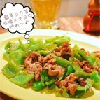 ピーマンと豚コマの味噌マヨ炒め