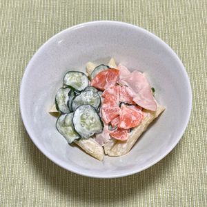 キャピタンの作ってみた!投稿(我が家の定番♪【マカロニサラダ】)